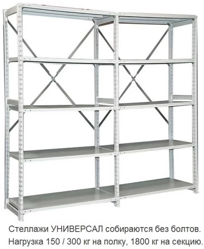 Стеллаж металлический ТСУ 2.15 (2000х1560х400) 7
