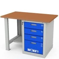 Верстак однотумбовый WOKER PRO 1004.1200